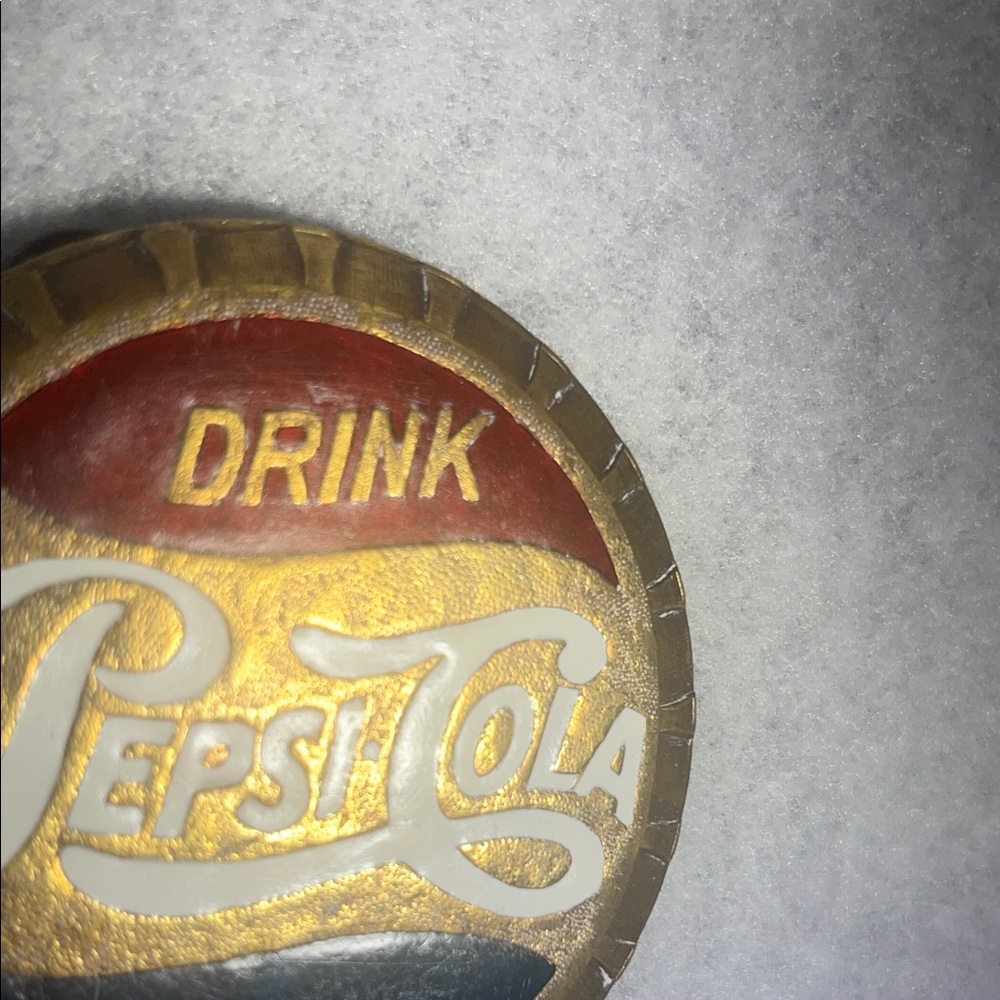 Vintage Pepsi-Cola Belt buckle Cap - Picture 3 of 6